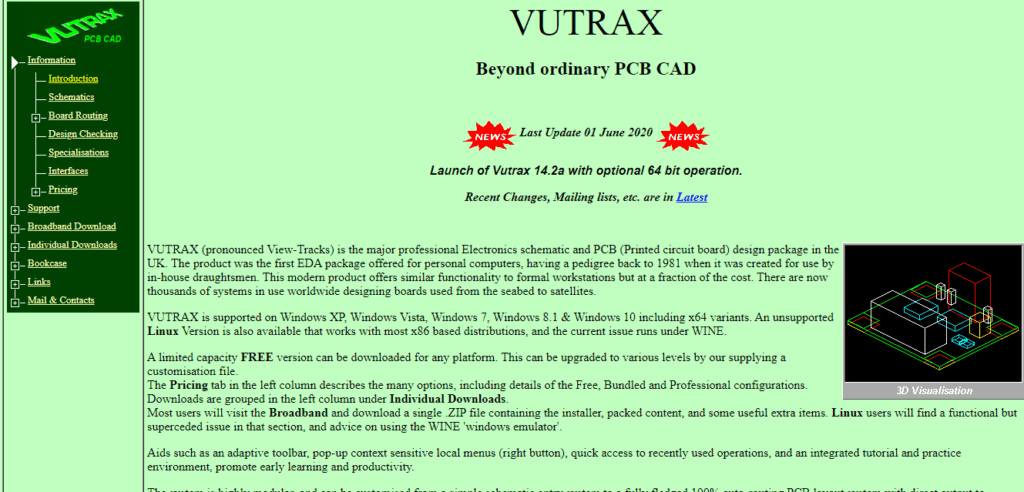 Vutrax free software like Fritzing