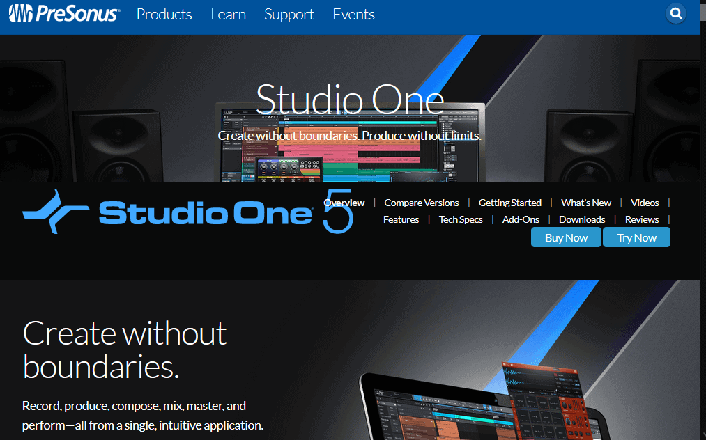 StudioOne free software like cubase